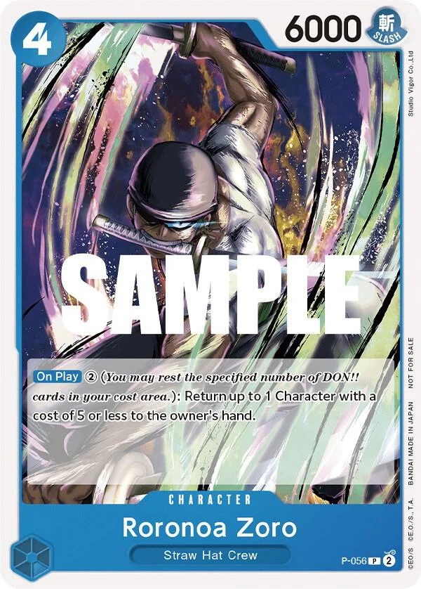Roronoa Zoro, One Piece Promotion Cards P-056