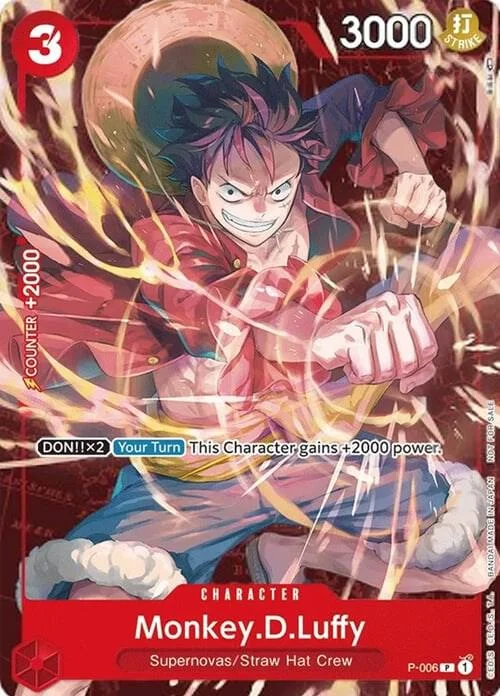 Monkey.D.Luffy, One Piece Promotion Cards P-006