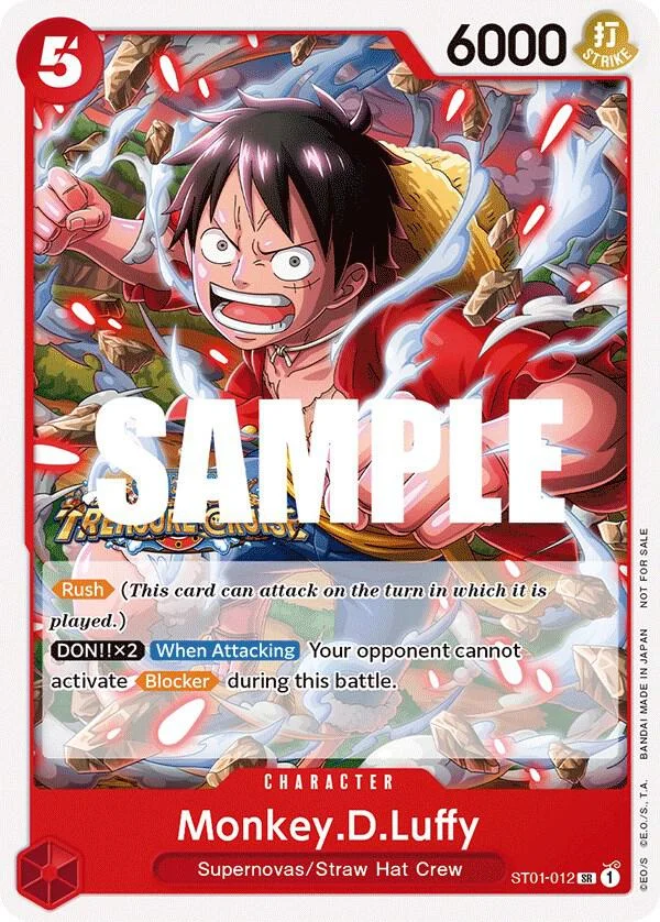 Monkey.D.Luffy, One Piece Promotion Cards ST01-012