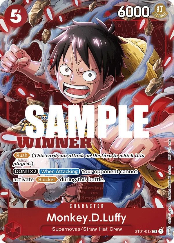 Monkey.D.Luffy, One Piece Promotion Cards ST01-012