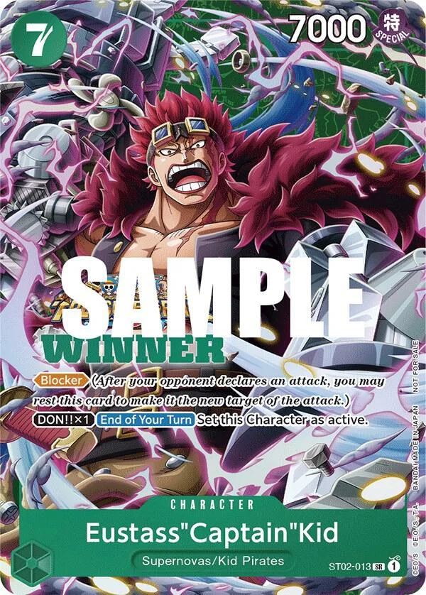 Eustass"Captain"Kid, One Piece Promotion Cards ST02-013
