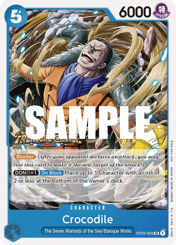 Crocodile, One Piece Promotion Cards ST03-003
