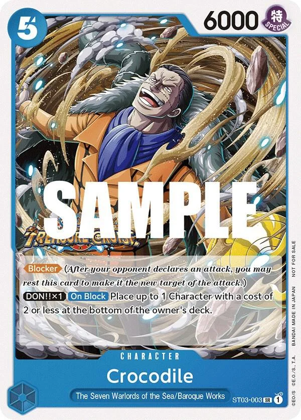 Crocodile, One Piece Promotion Cards ST03-003