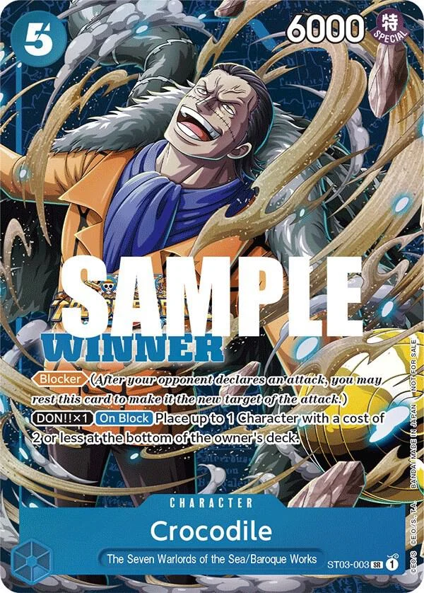 Crocodile, One Piece Promotion Cards ST03-003