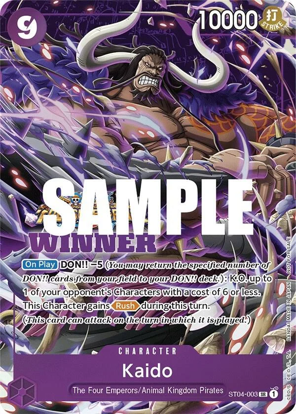 Kaido, One Piece Promotion Cards ST04-003