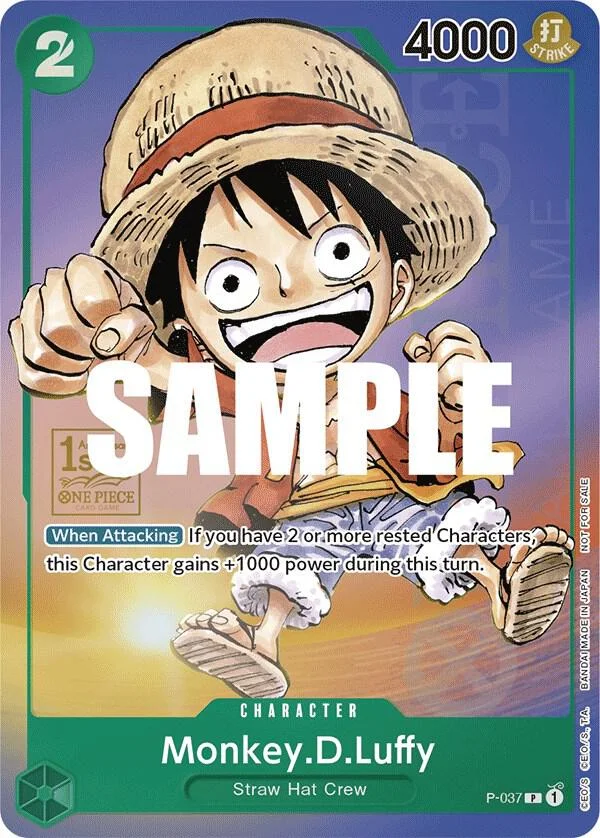 Monkey.D.Luffy, One Piece Promotion Cards P-037