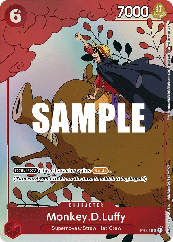 Monkey.D.Luffy, One Piece Promotion Cards P-001