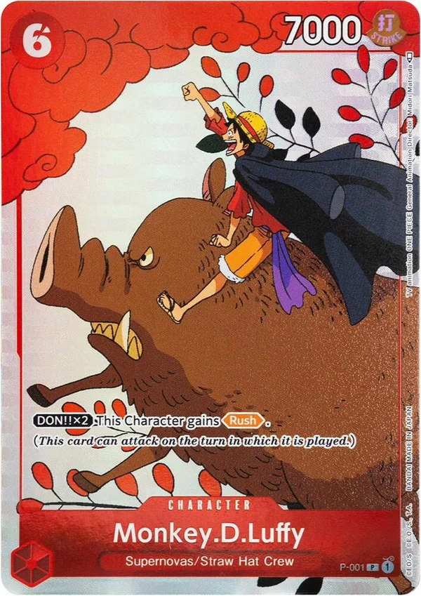 Monkey.D.Luffy, One Piece Promotion Cards P-001