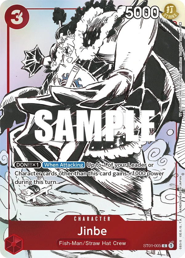 Jinbe, One Piece Promotion Cards ST01-005