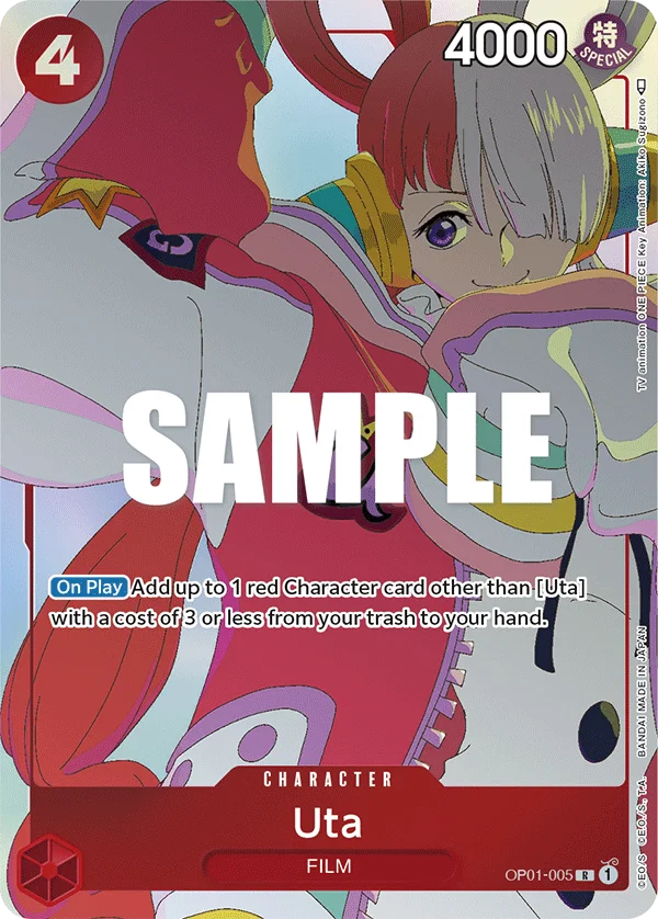 Uta, One Piece Promotion Cards OP01-005