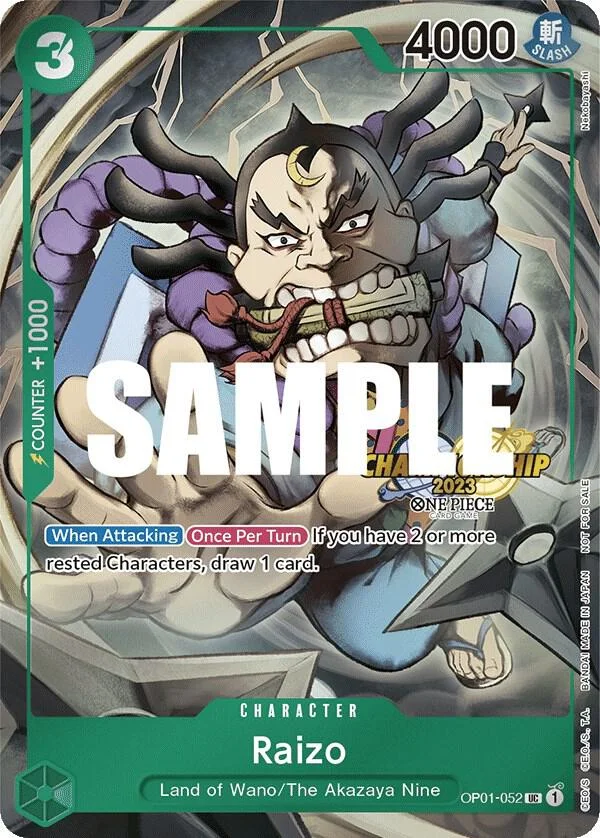 Raizo, One Piece Promotion Cards OP01-052