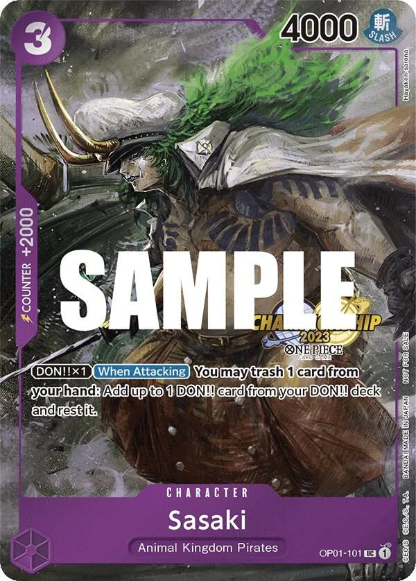 Sasaki, One Piece Promotion Cards OP01-101
