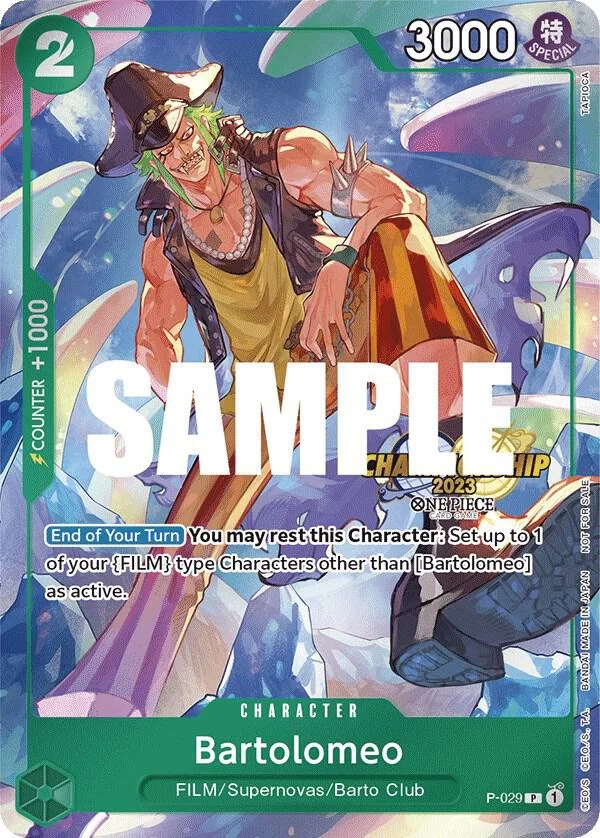 Bartolomeo, One Piece Promotion Cards P-029