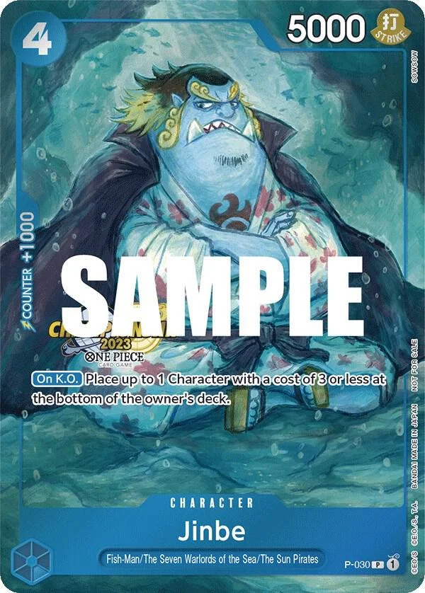 Jinbe, One Piece Promotion Cards P-030