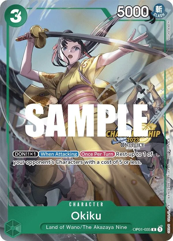 Okiku, One Piece Promotion Cards OP01-035