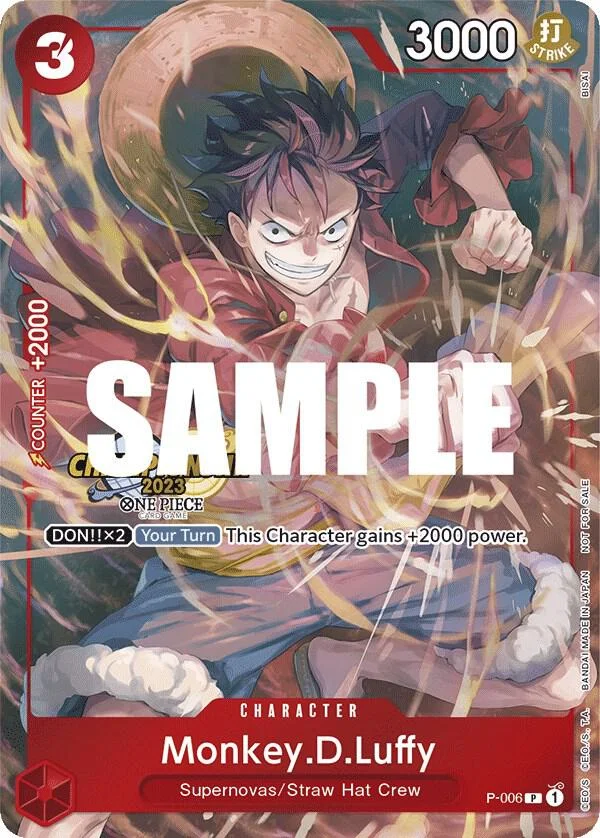 Monkey.D.Luffy, One Piece Promotion Cards P-006