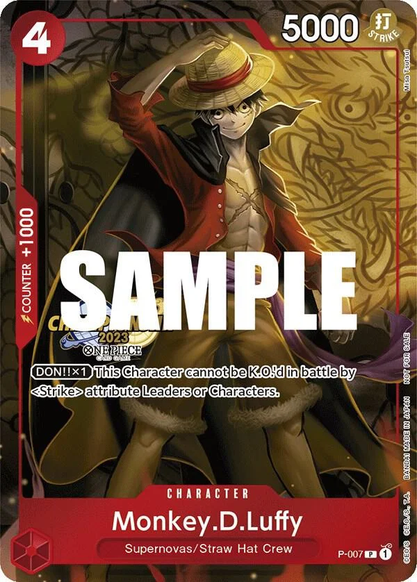 Monkey.D.Luffy, One Piece Promotion Cards P-007