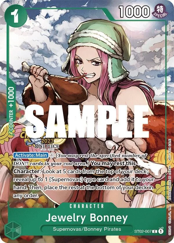 Jewelry Bonney, One Piece Promotion Cards ST02-007