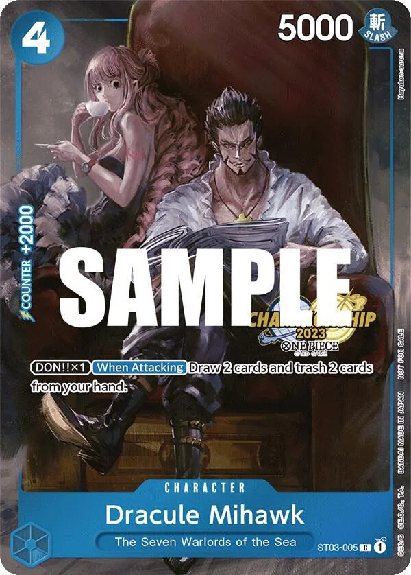 Dracule Mihawk, One Piece Promotion Cards ST03-005