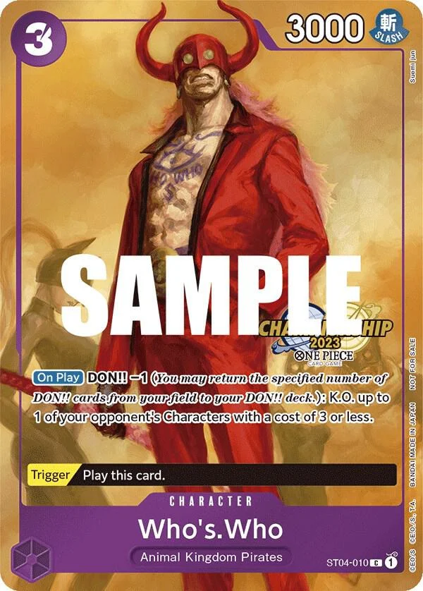 Who's.Who, One Piece Promotion Cards ST04-010