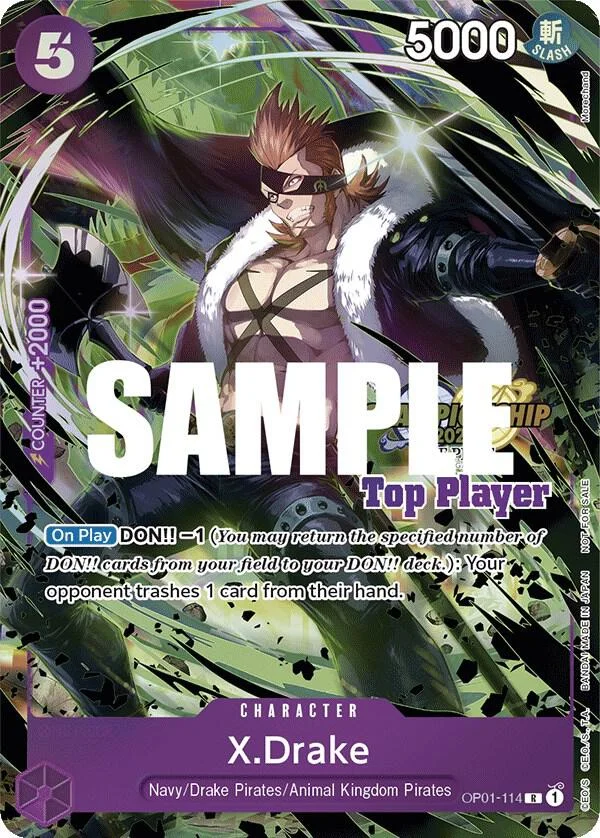 X.Drake, One Piece Promotion Cards OP01-114