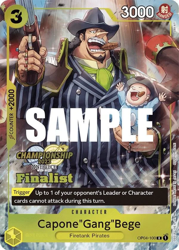 Capone"Gang"Bege, One Piece Promotion Cards OP04-100