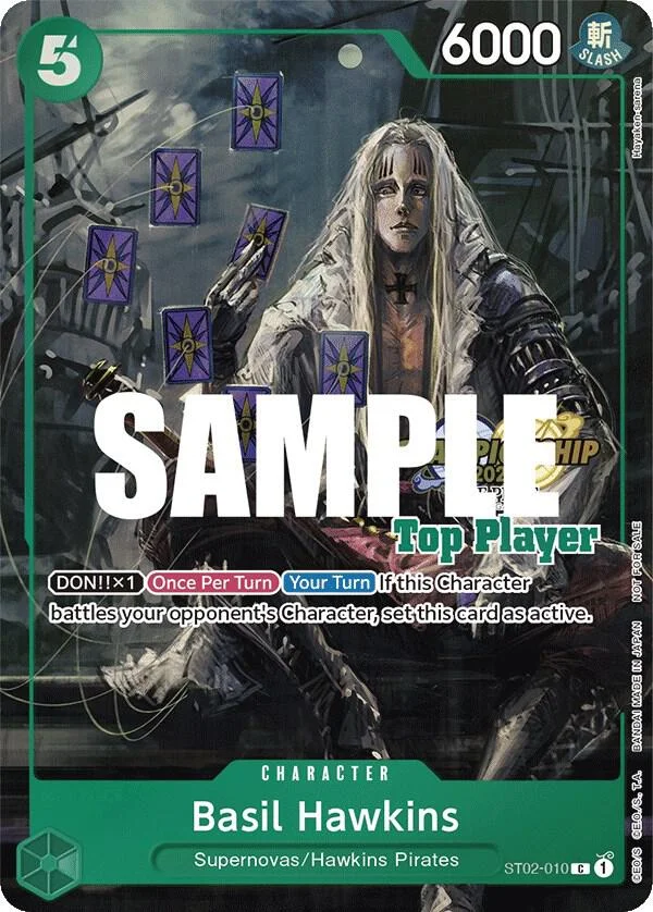 Basil Hawkins, One Piece Promotion Cards ST02-010