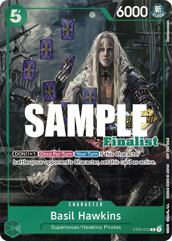 Basil Hawkins, One Piece Promotion Cards ST02-010