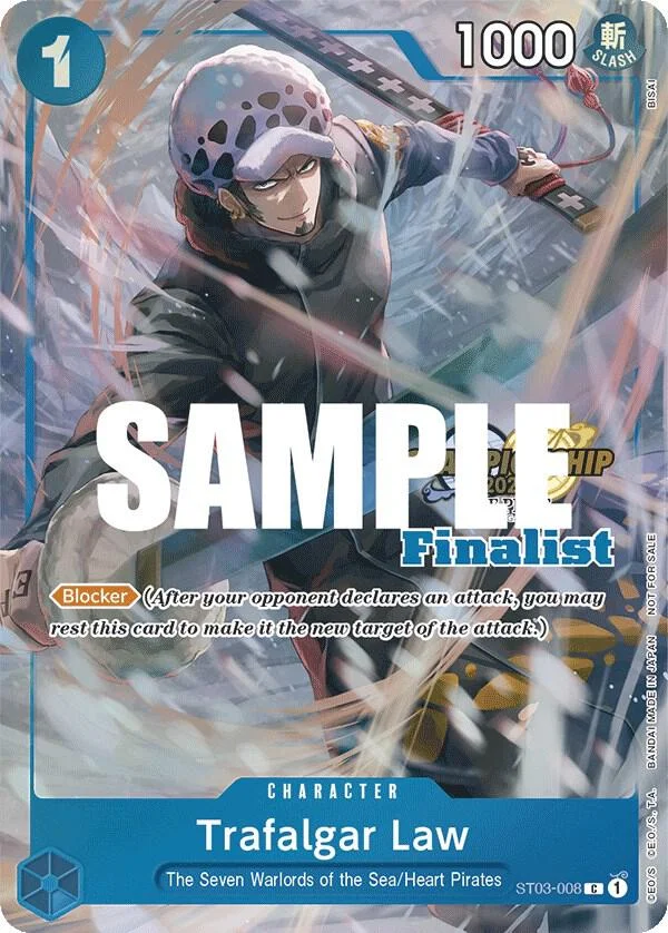 Trafalgar Law, One Piece Promotion Cards ST03-008