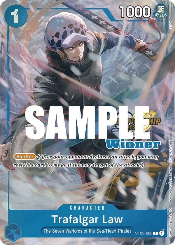 Trafalgar Law, One Piece Promotion Cards ST03-008