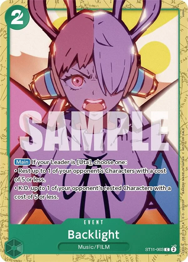 Backlight, One Piece Promotion Cards ST11-003