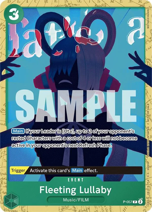 Fleeting Lullaby, One Piece Promotion Cards P-057