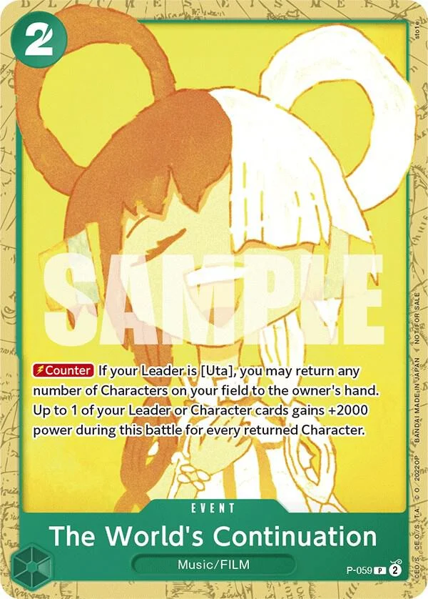 The World's Continuation, One Piece Promotion Cards P-059