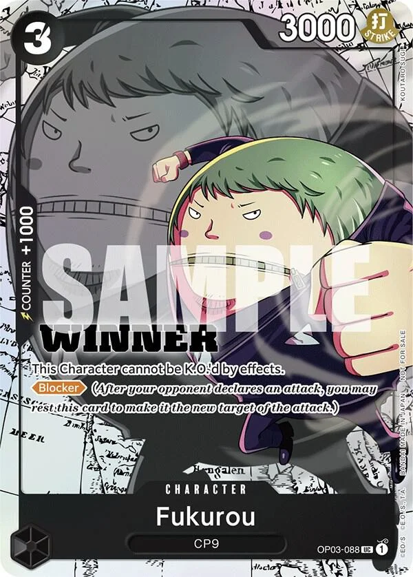 Fukurou, One Piece Promotion Cards OP03-088