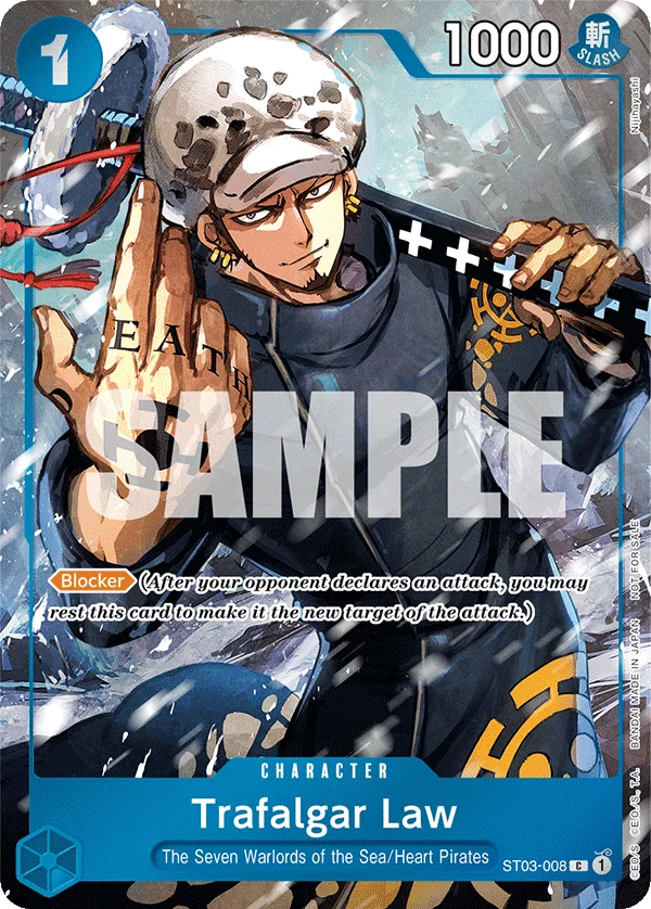 Trafalgar Law, One Piece Promotion Cards ST03-008
