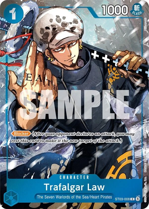 Trafalgar Law, One Piece Promotion Cards ST03-008