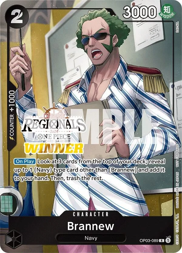 Brannew, One Piece Promotion Cards OP03-089