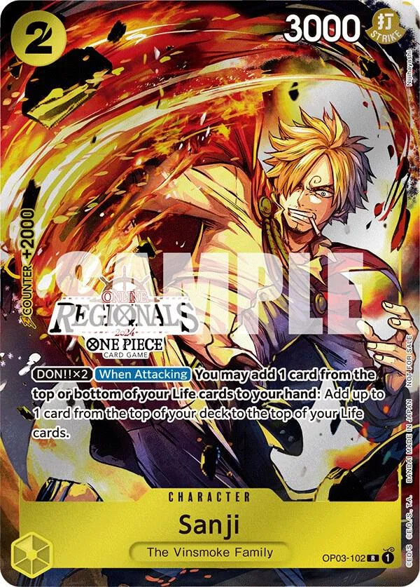Sanji, One Piece Promotion Cards OP03-102