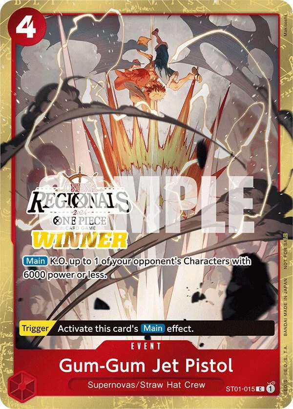 Gum-Gum Jet Pistol, One Piece Promotion Cards ST01-015