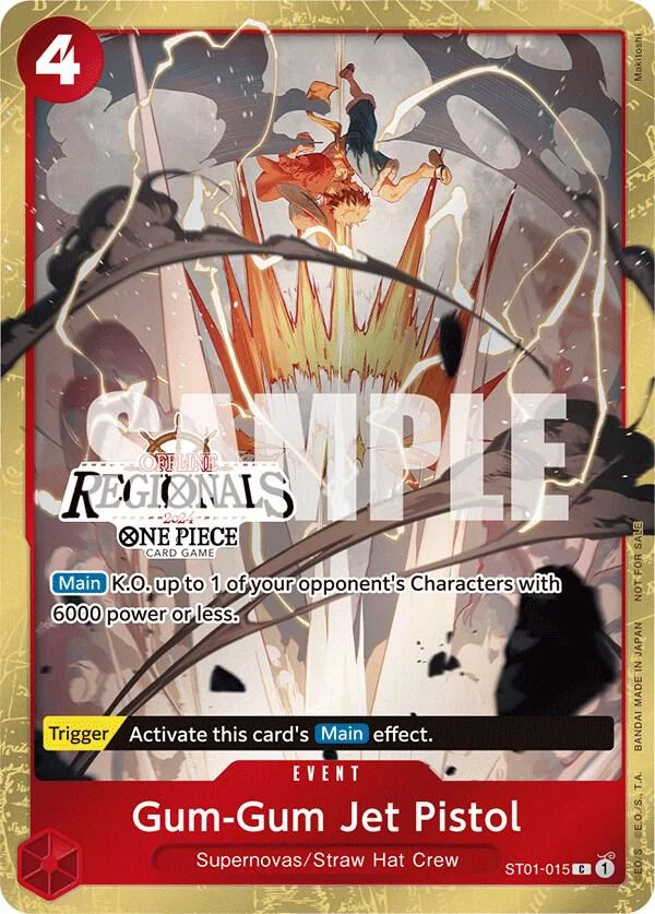 Gum-Gum Jet Pistol, One Piece Promotion Cards ST01-015