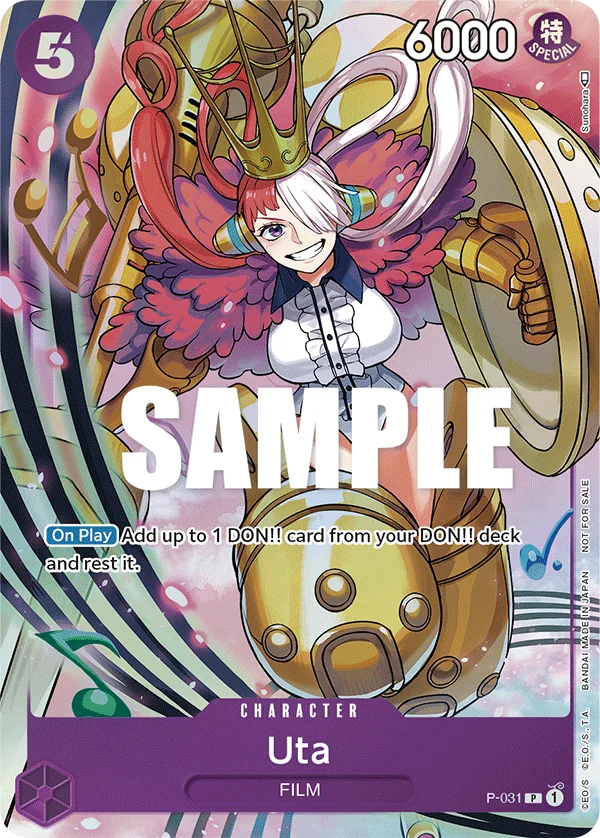 Uta, One Piece Promotion Cards P-031