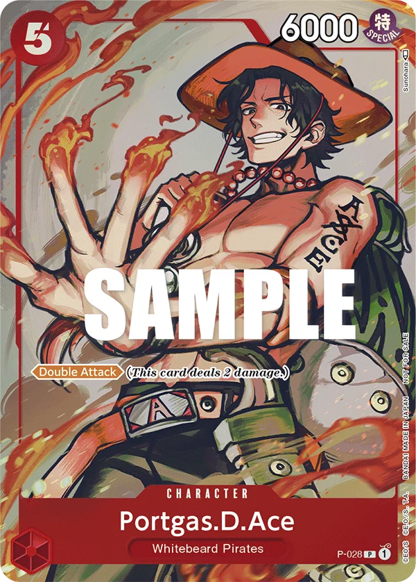 Portgas.D.Ace, One Piece Promotion Cards P-028