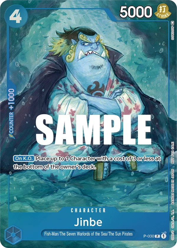 Jinbe, One Piece Promotion Cards P-030