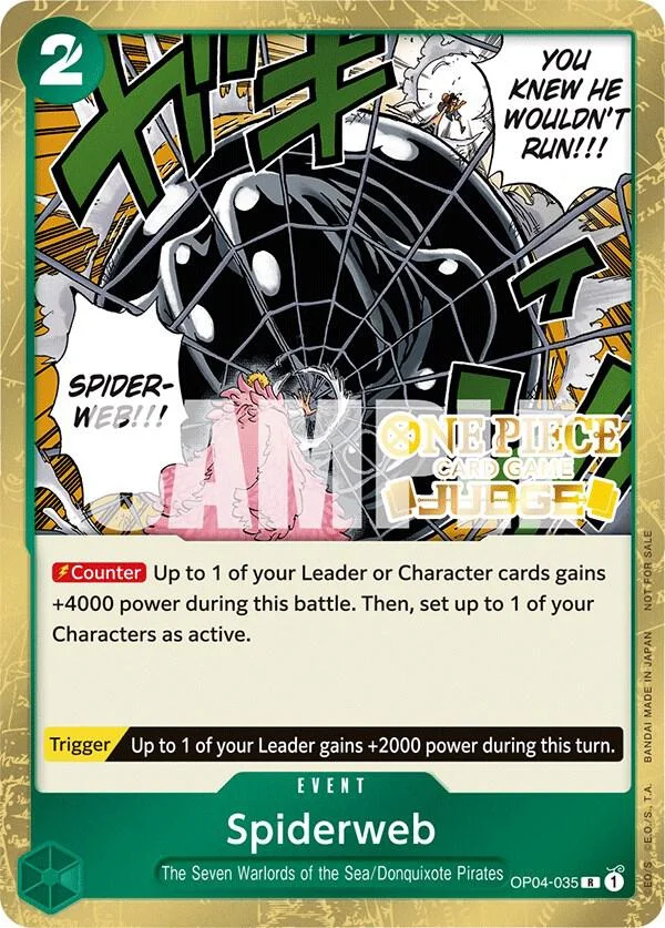 Spiderweb, One Piece Promotion Cards OP04-035
