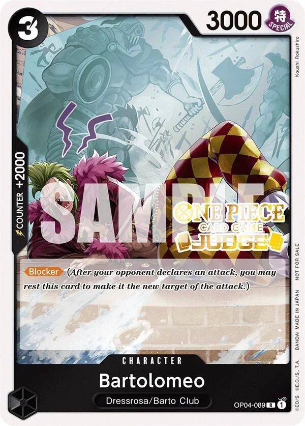 Bartolomeo, One Piece Promotion Cards OP04-089