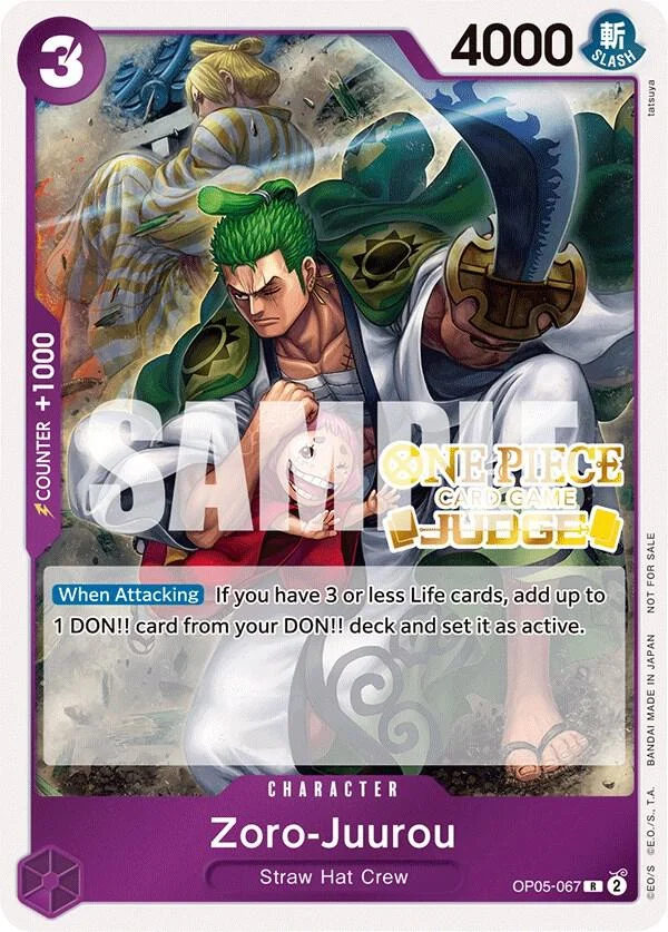 Zoro-Juurou, One Piece Promotion Cards OP05-067