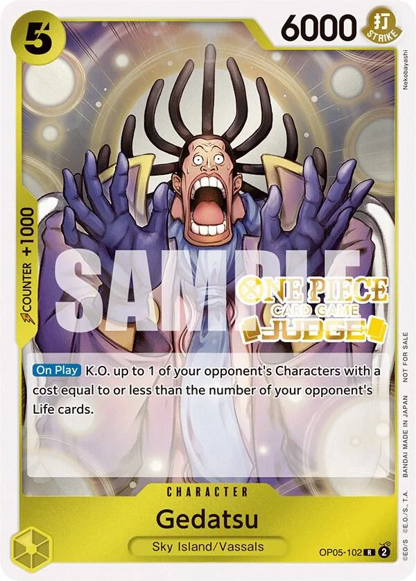 Gedatsu, One Piece Promotion Cards OP05-102
