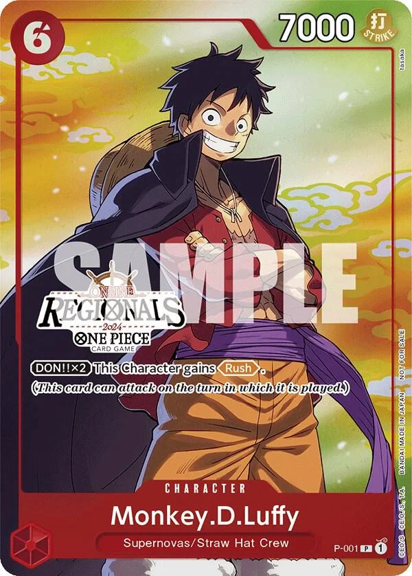 Monkey.D.Luffy, One Piece Promotion Cards P-001
