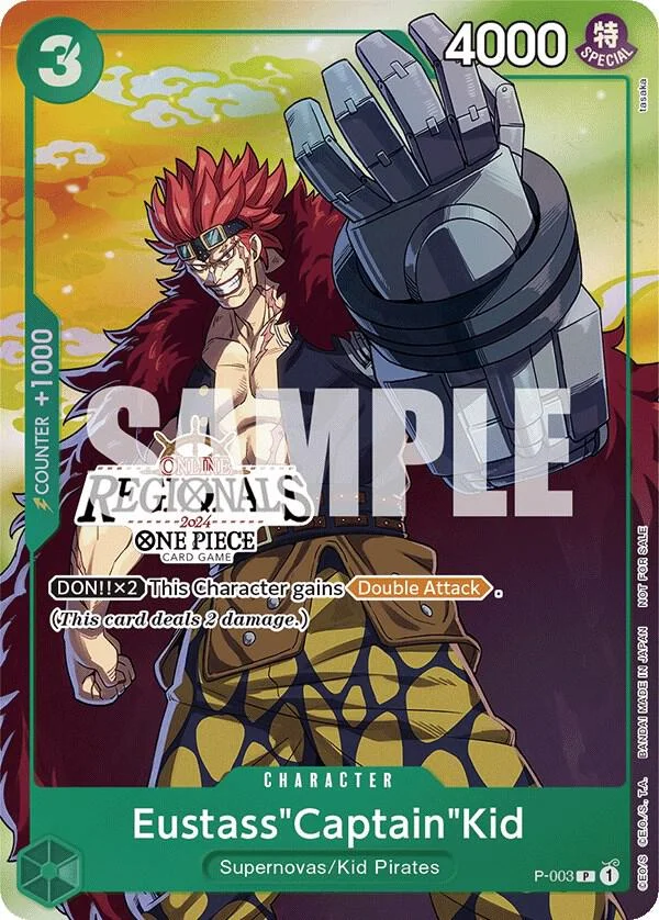 Eustass"Captain"Kid, One Piece Promotion Cards P-003