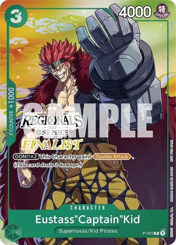 Eustass"Captain"Kid, One Piece Promotion Cards P-003